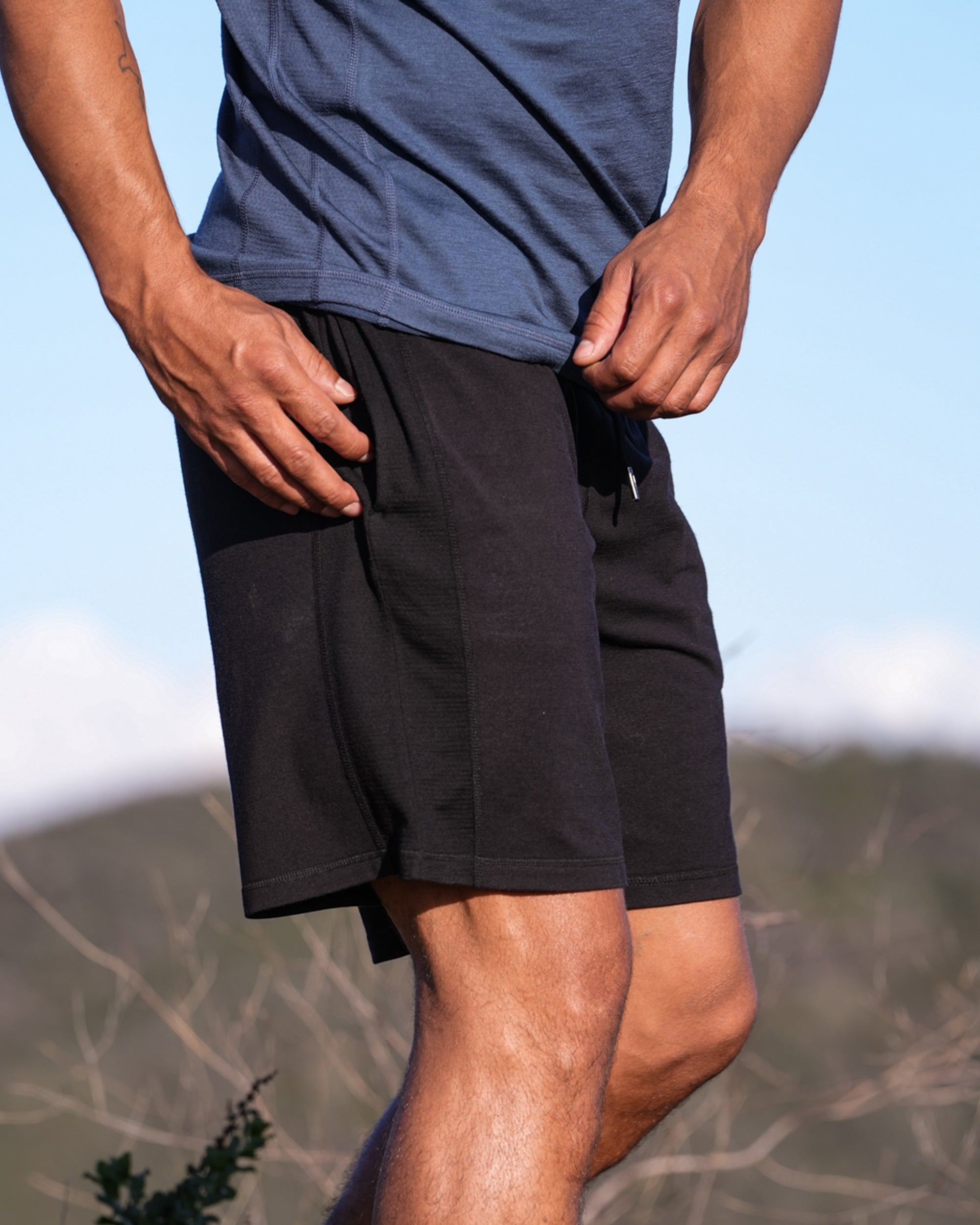100% Australian Merino Drawstring Shorts 275gsm – Merino Country