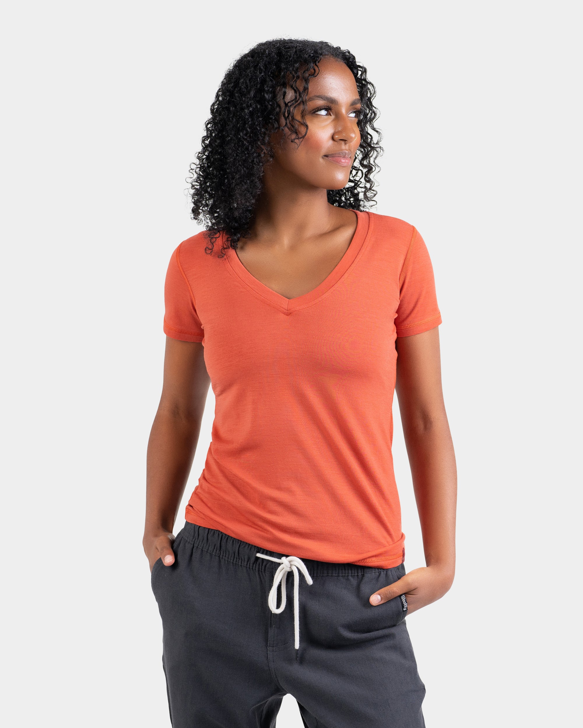 V Neck Tee – Woolly Clothing Co