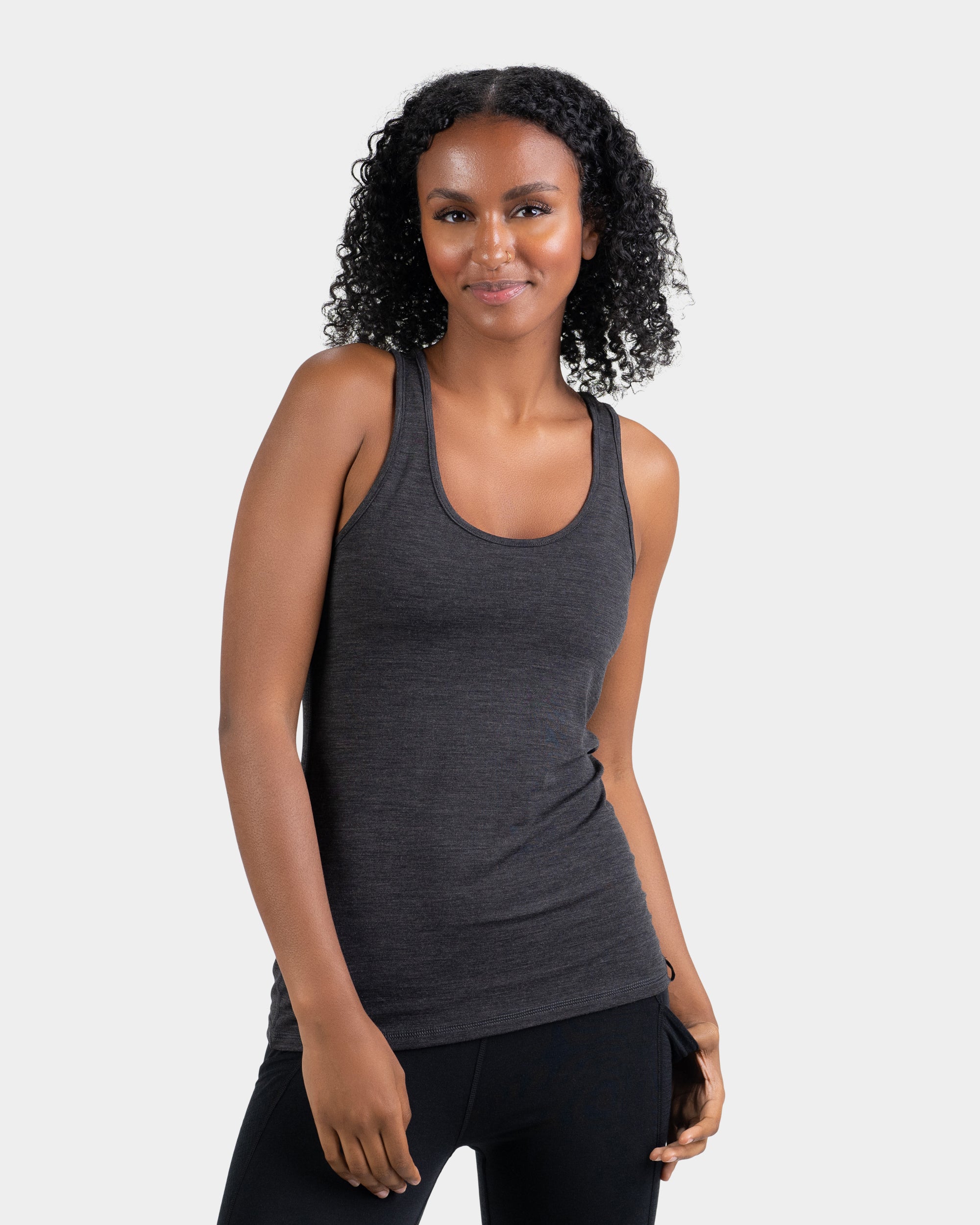 Grey Sleeveless and tank tops for Women