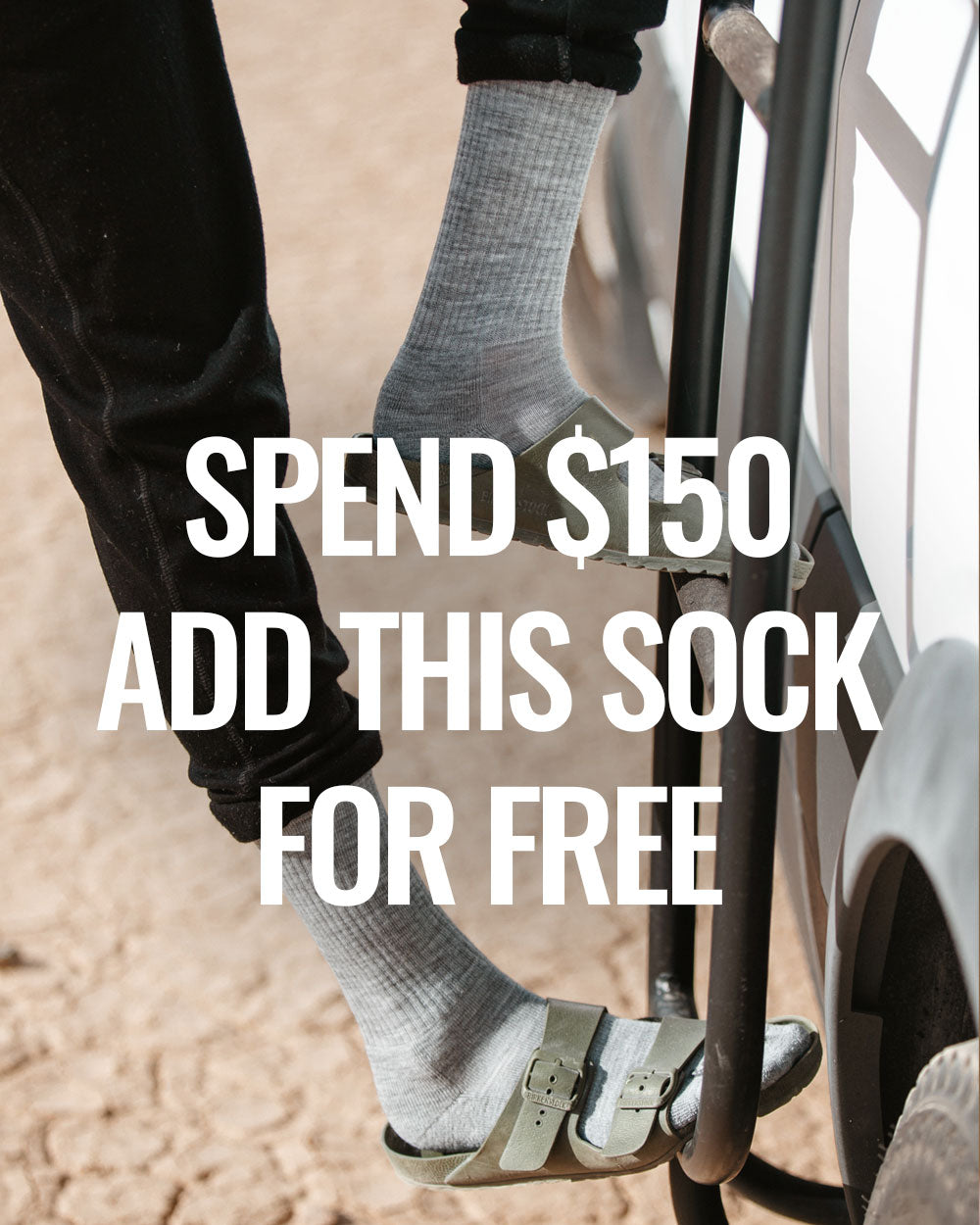 Free Sock Deal. Spend $150. Get this sock free. – Woolly Clothing Co