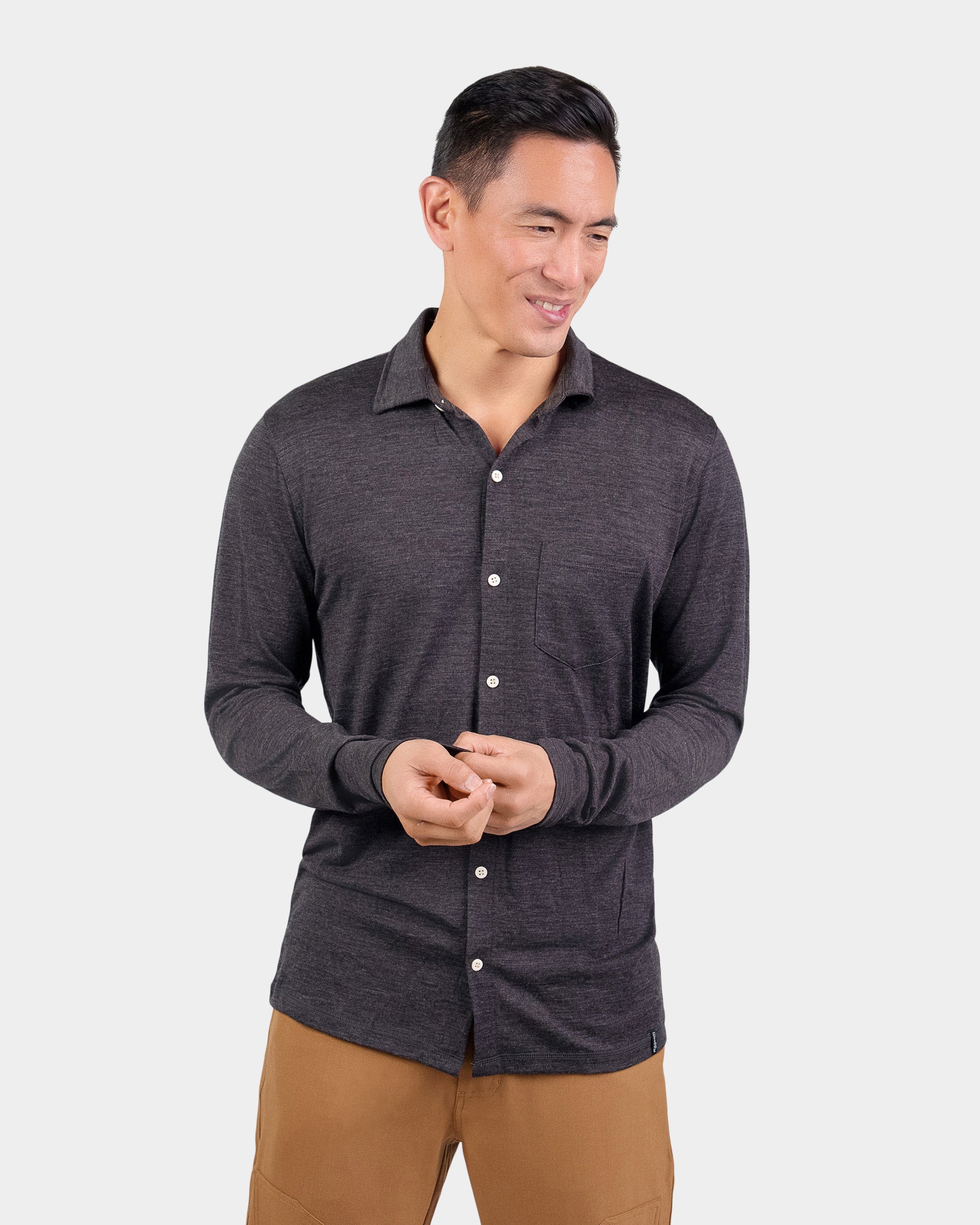  Fashion Clothes Men's Long Sleeve Button Down Shirt