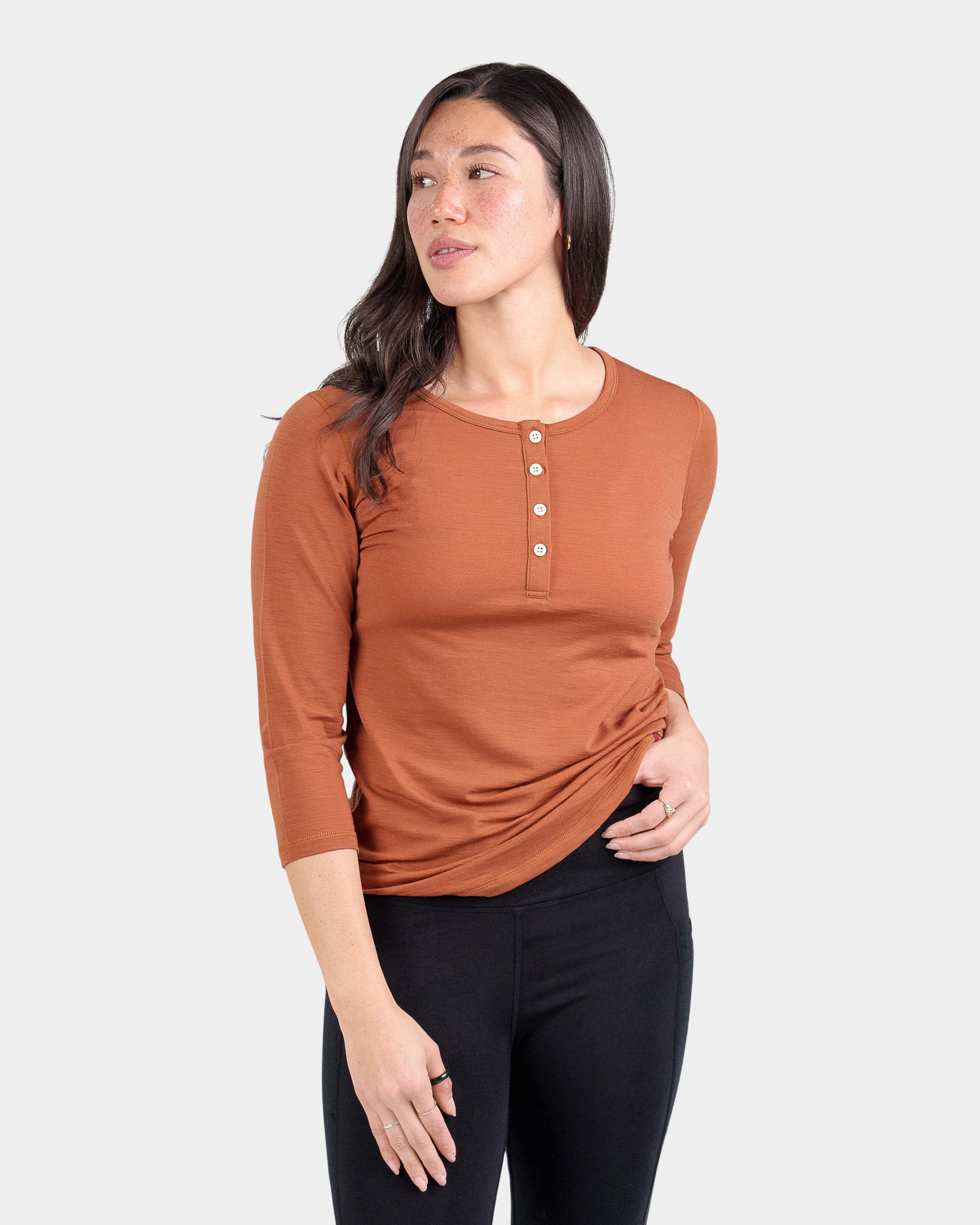  3/4 Length Sleeve Womens Tops,Cheap Clothes for Women