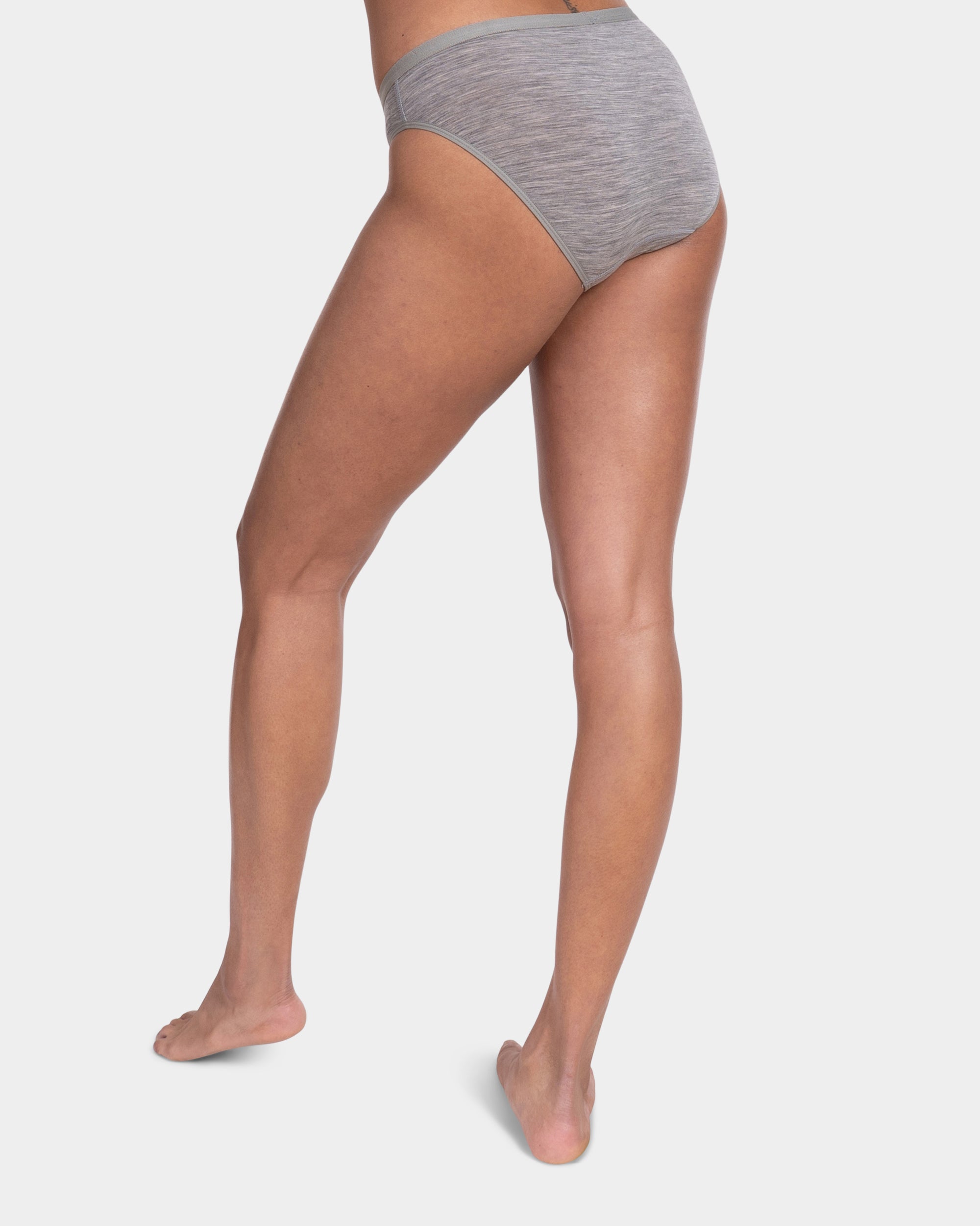 Metarino 2 Pack Women's Athletic Underwear Panties Soft Merino Wool Sports  Active Briefs,Medium 